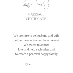 結婚証明書/人前式/選べる用紙 9枚目の画像