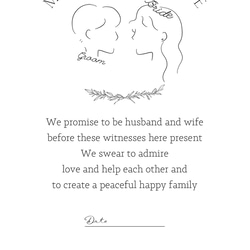 結婚証明書/人前式/選べる用紙 5枚目の画像