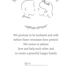 結婚証明書/人前式/選べる用紙 6枚目の画像