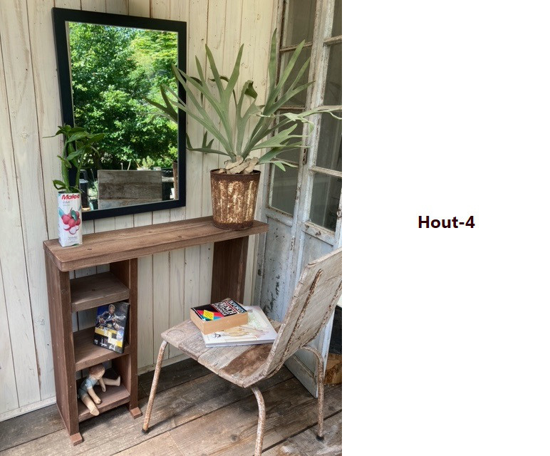 木製折り畳み式飾り棚　H181