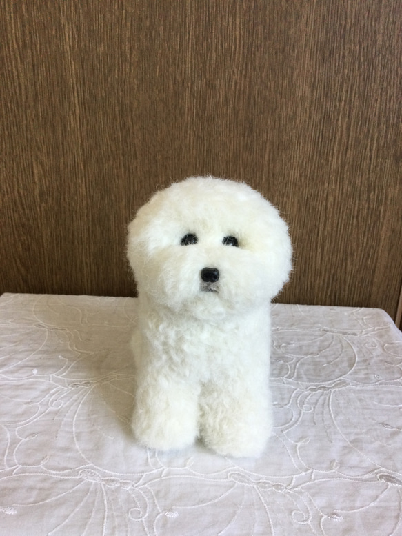 羊毛フェルト ビションフリーゼ 羊毛フェルト masapan 通販 14064746