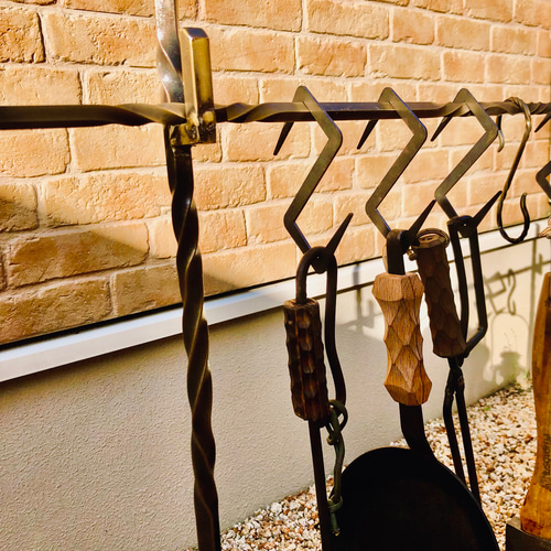 ツイスト加工】焚き火スタンド／ツイストハンガー／焚き火ハンガー