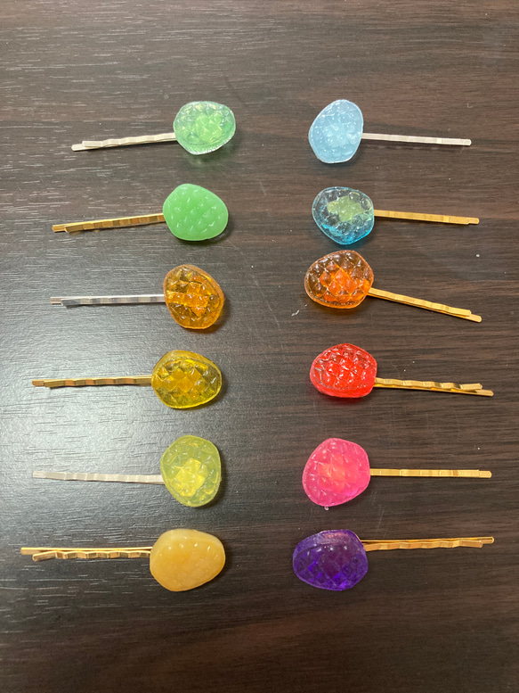 食べられない‼️お菓子なヘアピン（単色）10本セット 4枚目の画像