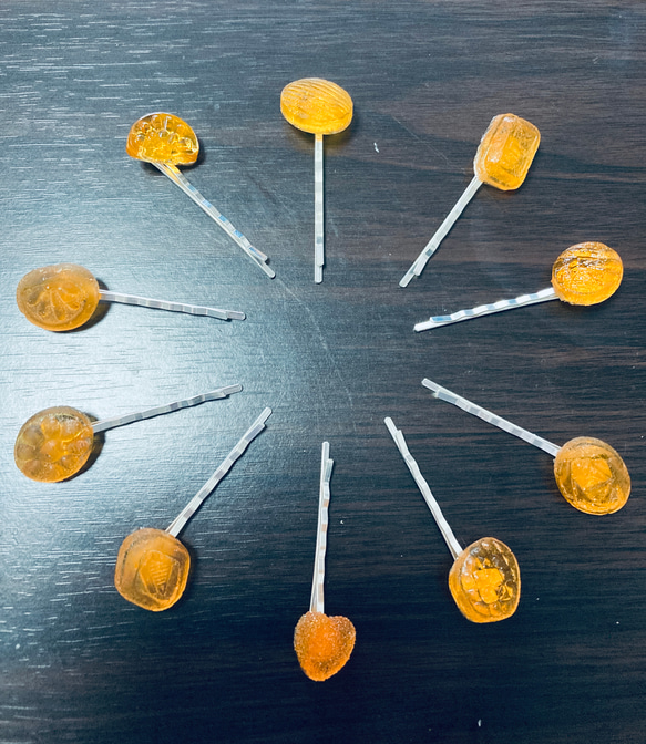 食べられない‼️お菓子なヘアピン（単色）10本セット 1枚目の画像