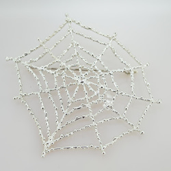 silver クモの巣の ブローチ(中) 3枚目の画像
