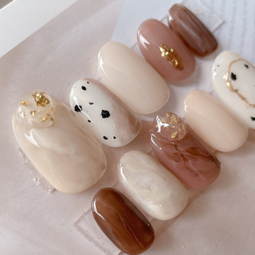 上品ふんわりニュアンスネイル ネイルチップ（つけ爪） Nene 通販