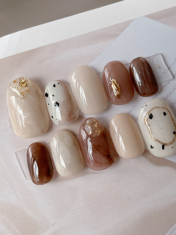 ふわふわニュアンス ネイルチップ 上品ふんわりニュアンスネイル ネイルチップ（つけ爪） Nene 通販