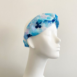 繡球花繡球花頭巾與水彩設計即使在夏天也很酷的天然材料 第5張的照片