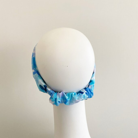 繡球花繡球花頭巾與水彩設計即使在夏天也很酷的天然材料 第7張的照片