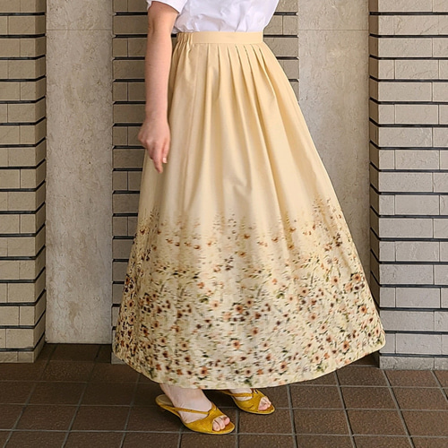ピコフリルいっぱいの綿ローンスカート ピコフリルいっぱいの綿ローンスカート