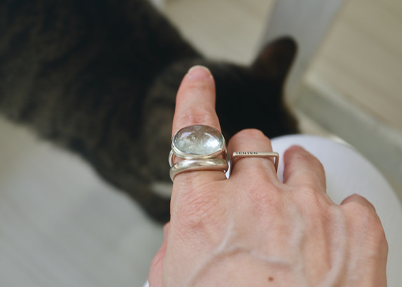 [人魚のmoss aquamarine]ring 4枚目の画像