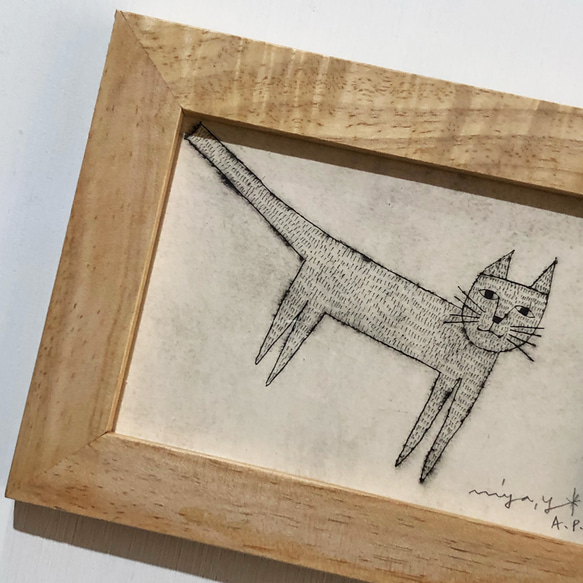 紙版画「やまねこ」/cats_good_friend_cats  仲良しねこのシリーズより 4枚目の画像