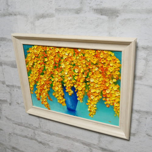 油絵 油彩 油彩画 絵画【ミモザ】 油絵 油彩 油彩画 絵 絵画 【ミモザ】 絵画 HR 通販 14066728
