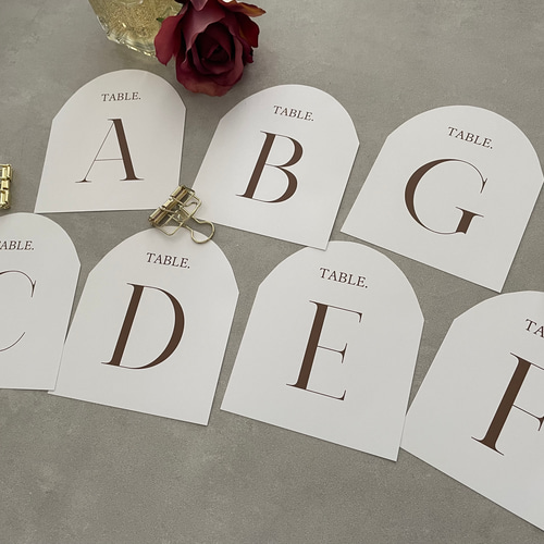 結婚式アイテム　テーブルナンバー 結婚式 テーブルナンバー その他ペーパーアイテム chiro 通販 14066766