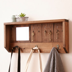 アイアンウォールシェルフB ［幅100㎝］アイアン家具 ラック 壁