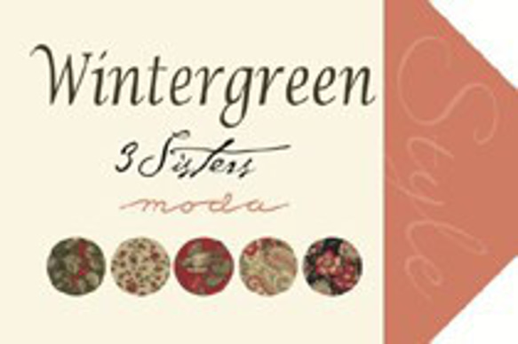 「Wintergreen」moda Charm Pack （カットクロス42枚）3 Sisters 4枚目の画像