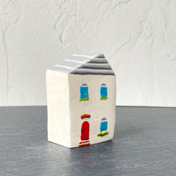 陶のお家のアロマディフューザー：グレーの屋根の家002 3枚目の画像