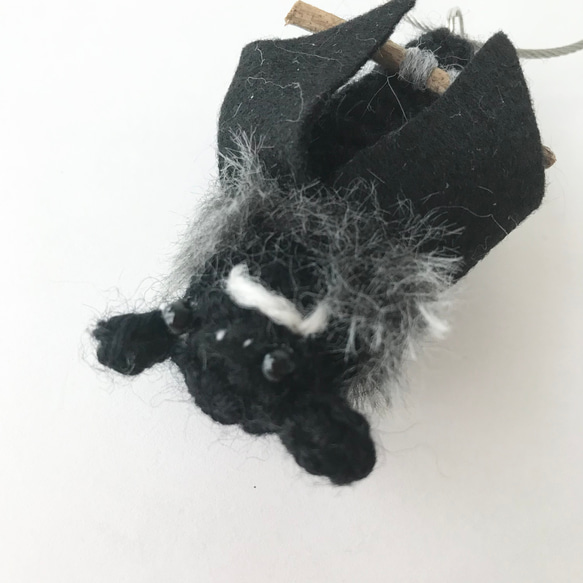 コウモリさんキーホルダー 5枚目の画像