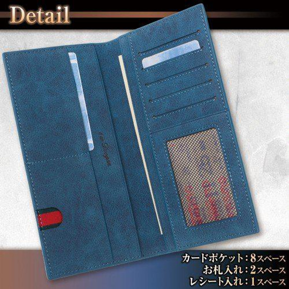 【展示用】超薄型長財布 二つ折り カードケース / SW1 カフェブラウン 5枚目の画像
