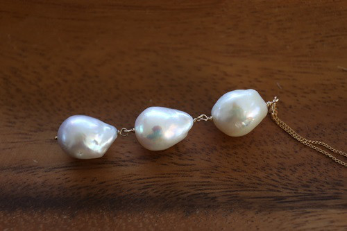 14KGF　pearl necklace[nc1182]