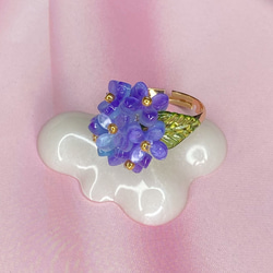 紫陽花のリング 初夏の指輪 3枚目の画像