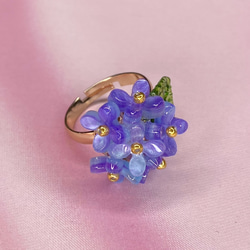 紫陽花のリング 初夏の指輪 6枚目の画像