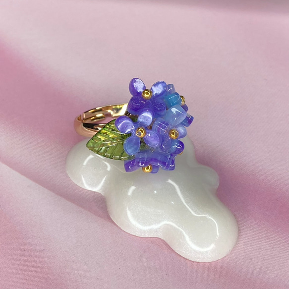 紫陽花のリング 初夏の指輪 1枚目の画像