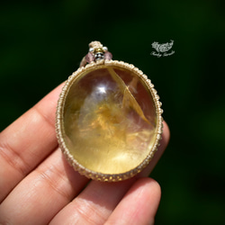 虹色グラデーション☆高品質☆レインボームーンストーン マクラメ