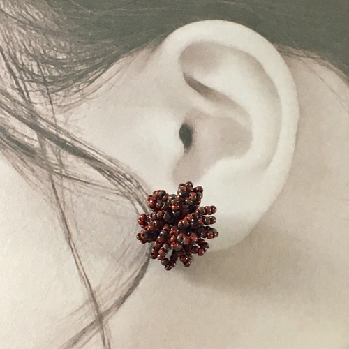 vulcano01 lava(ラバ） ピアス（スタッド・一粒） casa delle pecore  