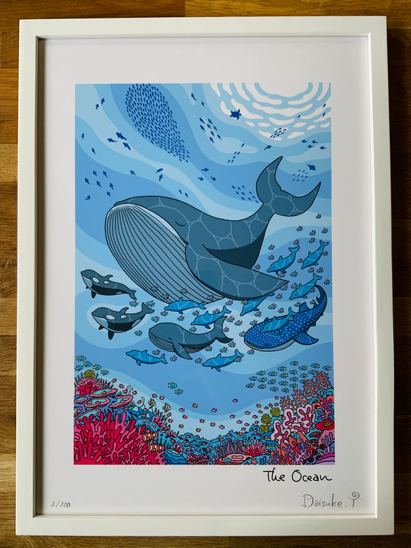 フレーム付きアート「The Ocean」A3カラー 2枚目の画像