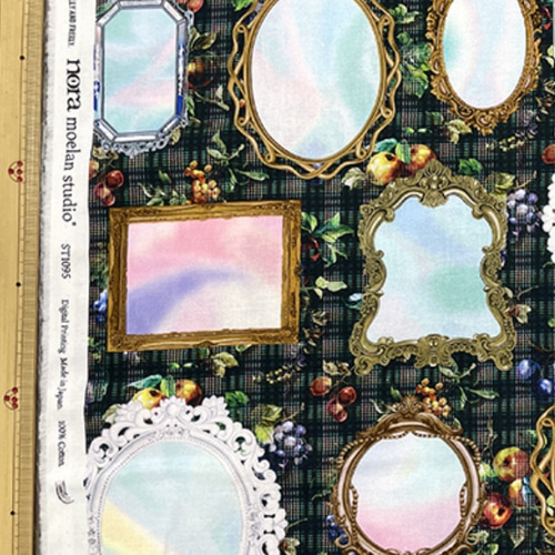 額縁とチェック柄【オーダー生地見本】 和装小物（帯・半襟） ようか  