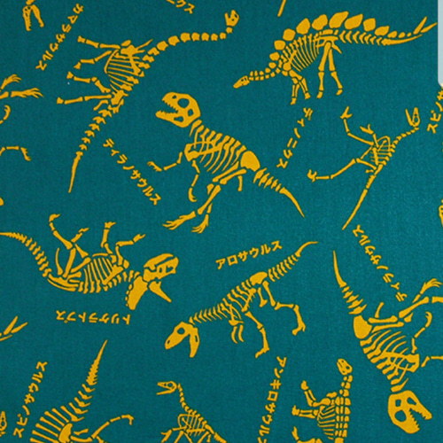 恐竜骨格柄【オーダー生地見本】 和装小物（帯・半襟） ようか 通販  