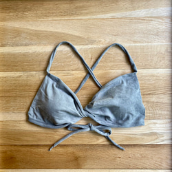 【伍倍子】草木染めブラ　オーガニックコットン　femcare　しめつけない　綿　ブラ 4枚目の画像