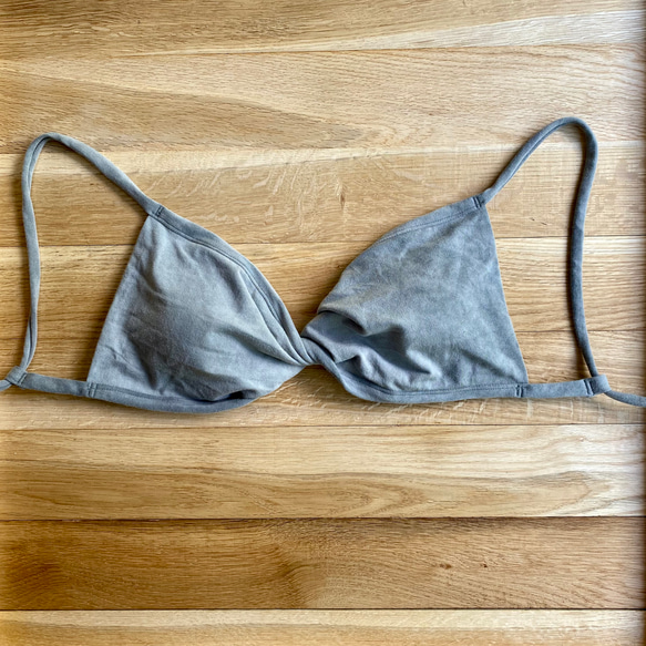 【伍倍子】草木染めブラ　オーガニックコットン　femcare　しめつけない　綿　ブラ 3枚目の画像