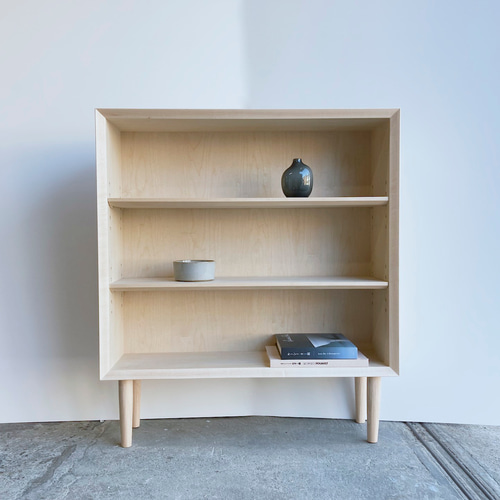 本棚 ブックシェルフ オーク シンプルなデザイン W70cm 本棚・絵