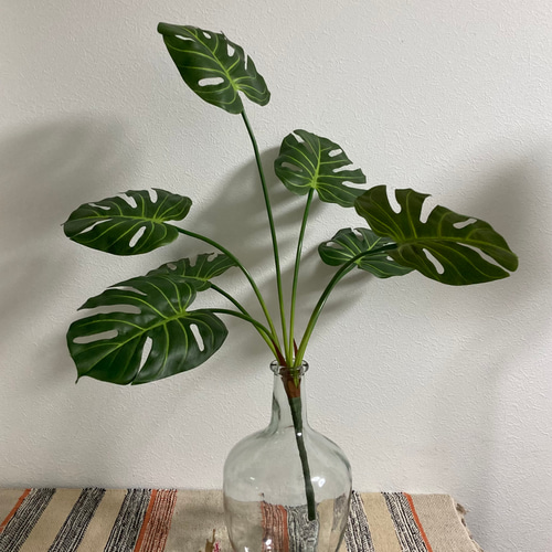 送料込み] モンステラ N4フェイクグリーン 73cm 人工観葉植物 アート