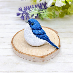 キビタキの立体刺繍ブローチ　ハンドメイド キビタキの立体刺繍ブローチ ハンドメイド - メルカリ - その他