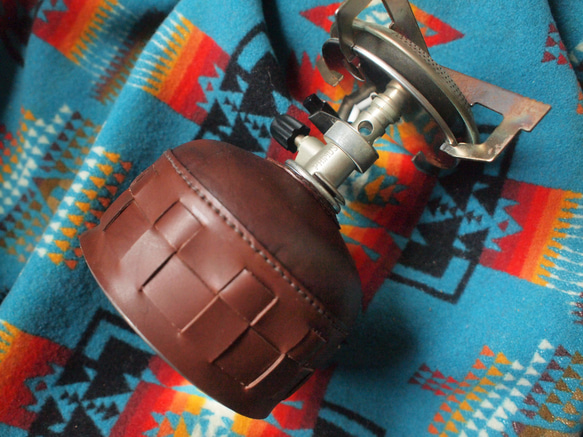 OD 缶カバー250/230サイズ　２段scacchi　 栃木レザー　厚手チョコレート色・糸茶 1枚目の画像