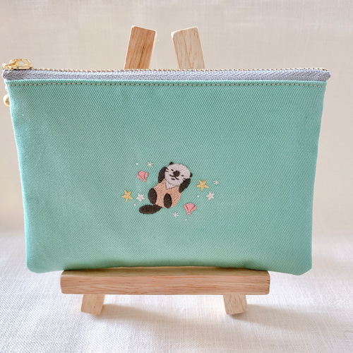 感謝価格　SALE 新作刺繍生地　ユキエモン　プリーツポーチ　ハンドメイド 株式会社Beよんど Zenma｜オンラインショップ