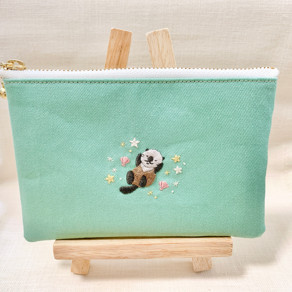 リネン刺繍 ようこママ様専用ページ】ボートポーチ