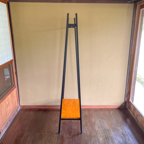 ハンガーラック　コンパクト　アンティーク　ハンドメイド　古材　アイアン家具 6117622cb18570576049b7f1e4af59