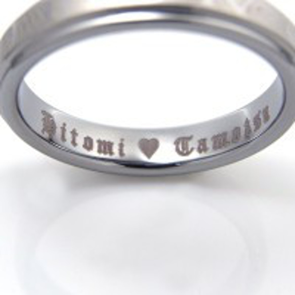 *＊銀星のマリッジリング＊* ペアリング 結婚指輪 刻印 名入れ アレルギー対応〈2本ペア〉 9枚目の画像
