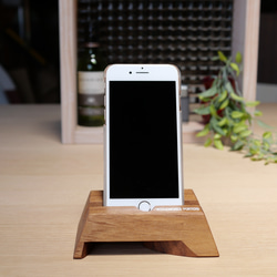 ★アウトレット　スマホスピーカー　Teak　Heart（チーク ハート）　アンモナイツmini　iphone 2枚目の画像