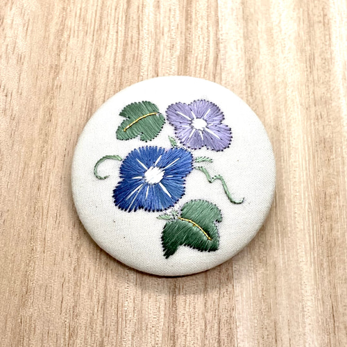 ベロフク　大正ロマン紗に縫取(刺繍)朝顔 ベロフク 大正ロマン紗に縫取(刺繍)朝顔 大正ロマン紗に縫取(刺繍)