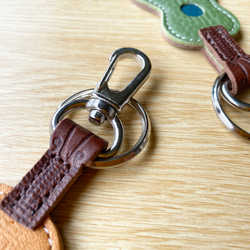 ウクレレ♪キーホルダー　本革 2枚目の画像