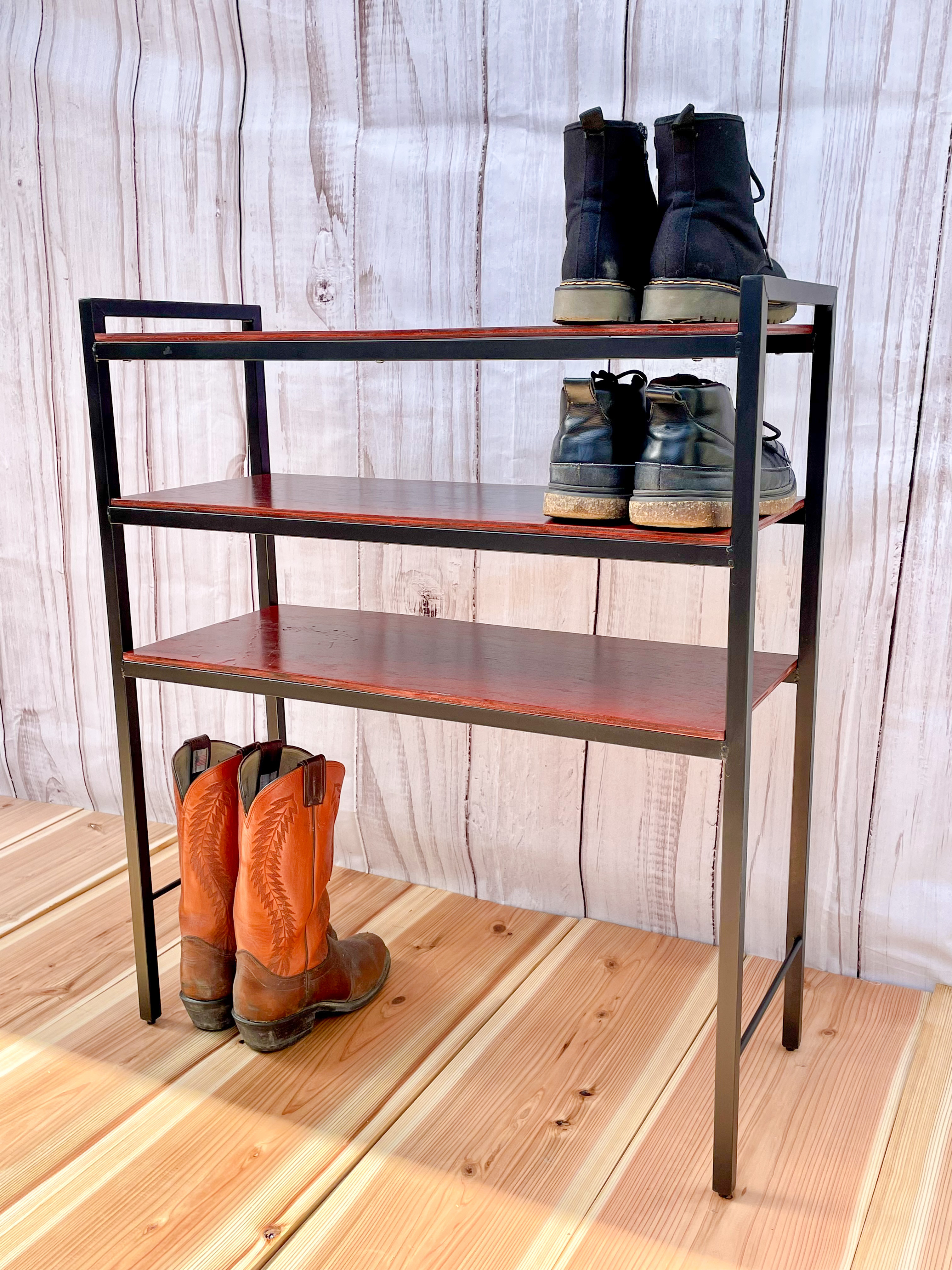 シューズラック　ヴィンテージ風家具　アイアン家具