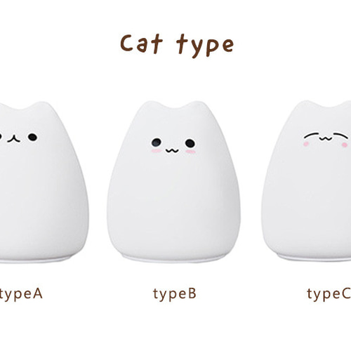 ランプ シリコンランプ キャット ネコ型 キャットシリコンライト 手