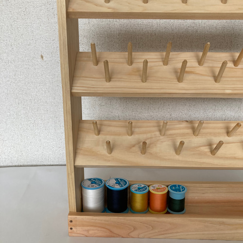 週末のみ値下げ☆ レトロ 木製 引き出し収納 アンティーク ミシン糸