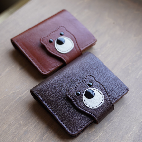 くまのお財布】 スマートミニ +2色 / クマ 動物 小さい財布 ミニ
