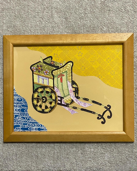 金彩絵画(御所車) その他インテリア雑貨 キンサイアート 通販